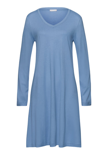 74847 Sleep And Lounge Long Sleeve Nightgown 95cm - 2533 Endless Blue